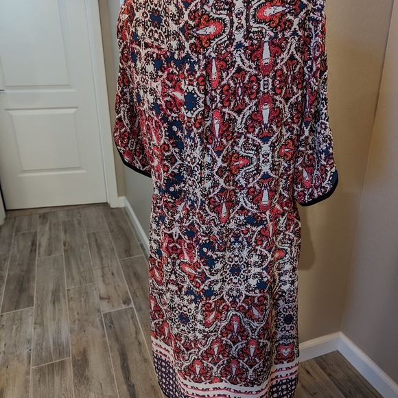 Adrianna Papel Midi Dress w/ Sheer Inside Liner - Picture 4 of 5